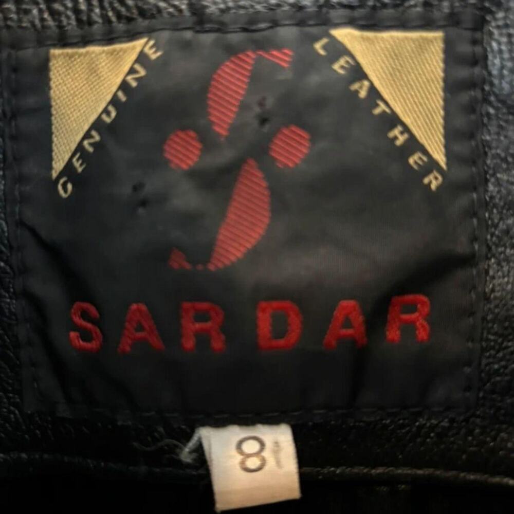 Fitted Black Leather Moto Jacket Indie Sleaze Tumblr - Picture 7 of 8